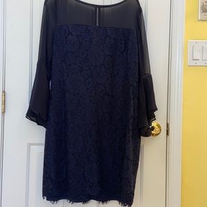 Cocktail navy lace dress